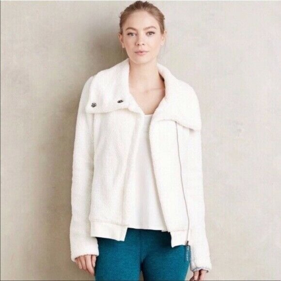 Anthropologie Pure + Good L Snowfall Sherpa Jacket